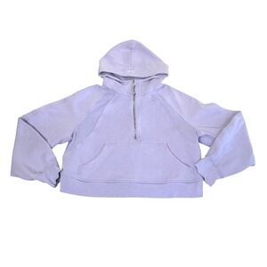 Lululemon Scuba Oversized Half-Zip Hoodie Athleisure Sporty M/L Lavender Lilac